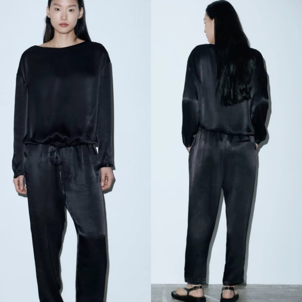 🌷 Zara Satin Effect Blouse - NWT 🌷 - Picture 9 of 14
